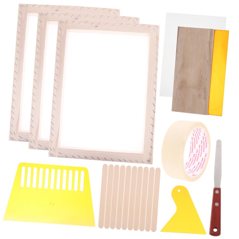 Wooden Screen Printing Frame Kit For Beginners DIY Art Projects Durable - Image 2