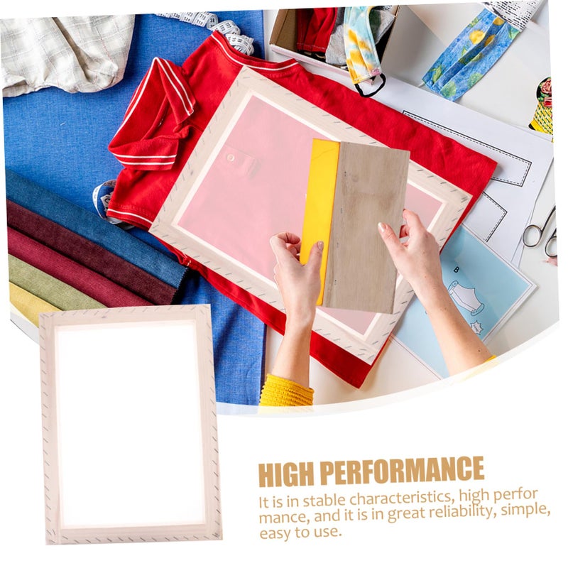 Wooden Screen Printing Frame Kit For Beginners DIY Art Projects Durable - Image 5