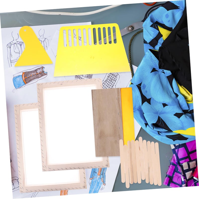 Wooden Screen Printing Frame Kit For Beginners DIY Art Projects Durable - Image 4