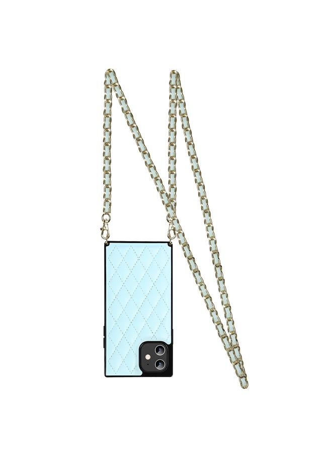 زبون جراب لهاتف iPhone 12 mini أنيق بنمط معيني من جلد الألياف الدقيقة + جراب مقاوم للصدمات من مادة TPU مع حزام كروس بودي سلسلة - Image 2