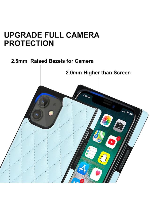 زبون جراب لهاتف iPhone 12 mini أنيق بنمط معيني من جلد الألياف الدقيقة + جراب مقاوم للصدمات من مادة TPU مع حزام كروس بودي سلسلة - Image 4