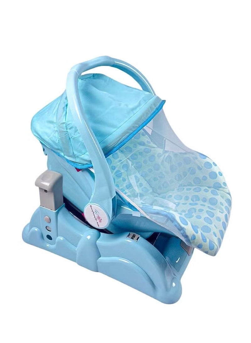 إفريثينج فور كيدز كرسي هزاز للأطفال قابل للتعديل 3 ارتفاعات مختلفة قاعدة قابلة للفصل مع شبكة ومريحة - Image 3