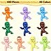 Selizo 100 Mini Plastic Babies Assorted Colors Tiny King Cake Figurines for Baby Shower Games Ice Cube Fun - Image 4