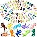 Selizo 100 Mini Plastic Babies Assorted Colors Tiny King Cake Figurines for Baby Shower Games Ice Cube Fun - Image 2