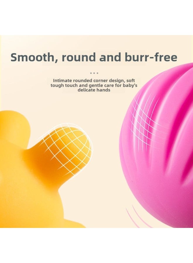 إسكدنيا كرة تدليك للأطفال حديثي الولادة للتعليم المبكر، كرة لمس، كرة إدراك، كرة يد للأطفال، كرة إمساك يد مهدئة للأطفال - اللون: 【مجموعة من 6 قطع】 كرة يد للأطفال، كرة تدليك - Image 5