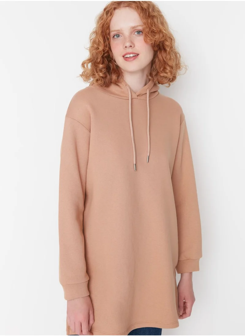 trendyol Knitted Longline Hoodie