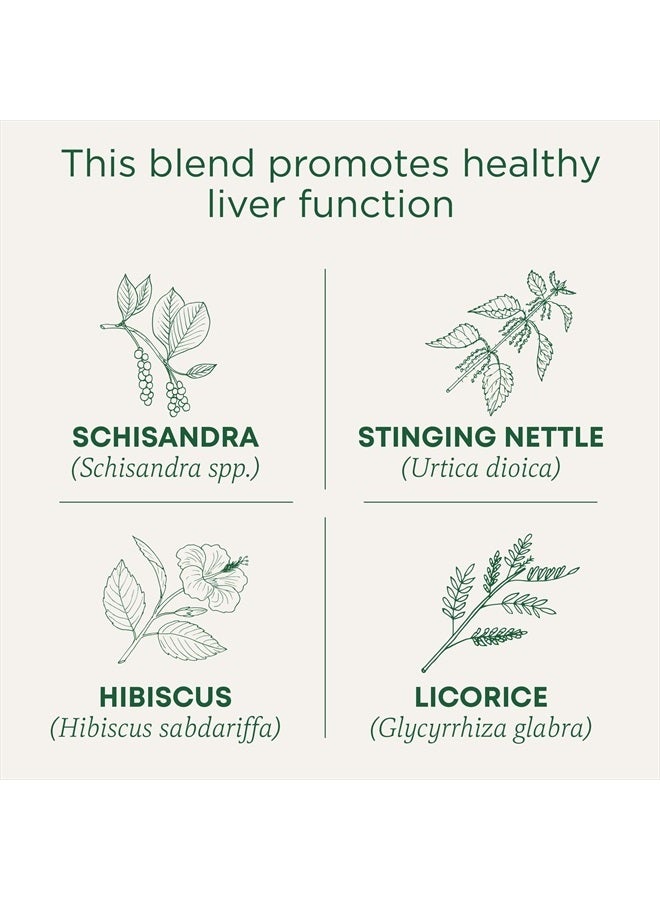 Traditional Medicinals شاي، ديتوكس يومي عضوي من توت الشيساندرا، يدعم وظيفة الكبد الصحية، ديتوكس، 16 كيس شاي - Image 2