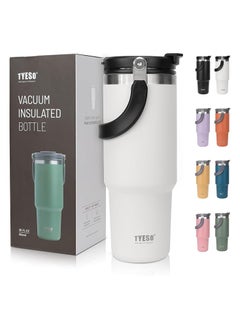 TYESO Insulated Bottle With For Water, Iced Tea Or Coffee, Juice And Smoothie 30 Oz.  - Image 1