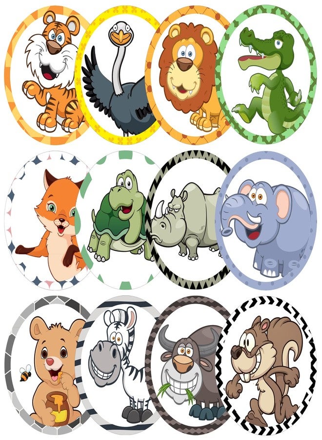 Eersida 120 Pcs Toilet Targets for Potty Training Boys Pee Tinkle Flushable Paper Transportation Animal Sticker Dissolving Pee Toilet Aiming Targets for Toddler Boys Training Use(Animal Style) - Image 1