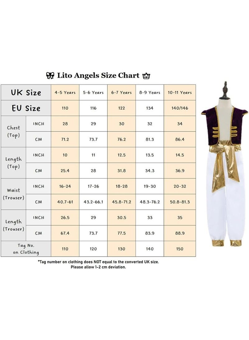 Movie Aladdin Magic Lamp cos costume Aladdin Prince cosplay costume For Boys  - Image 5