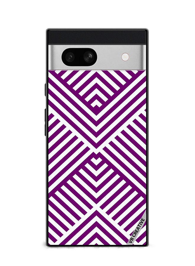 VR CREATIVE Protective Case Cover For Google Pixel 7a Strips Design Multicolour - Image 1