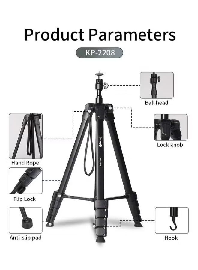 Jmary KP-2208 Multifunctional Tripod  Monopod For Mobile And Ring Light - Image 2