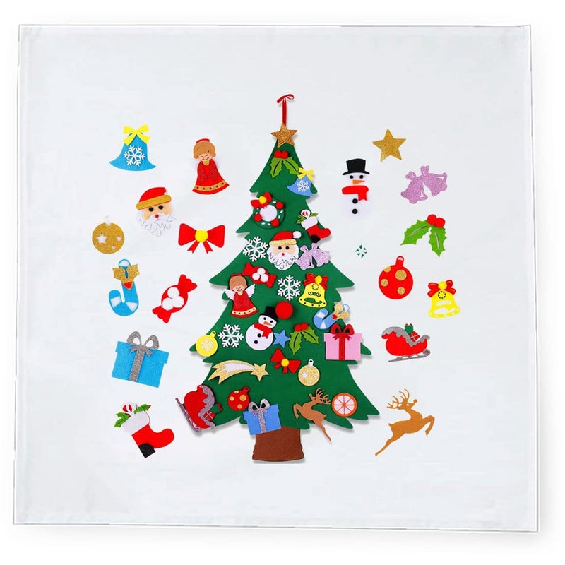 Khakee 6 Pcs Christmas Theme Silk Table Napkins 10x 10 for Xmas Decoration Christmas Ornaments Christmas Giftxmas21004 - Image 3