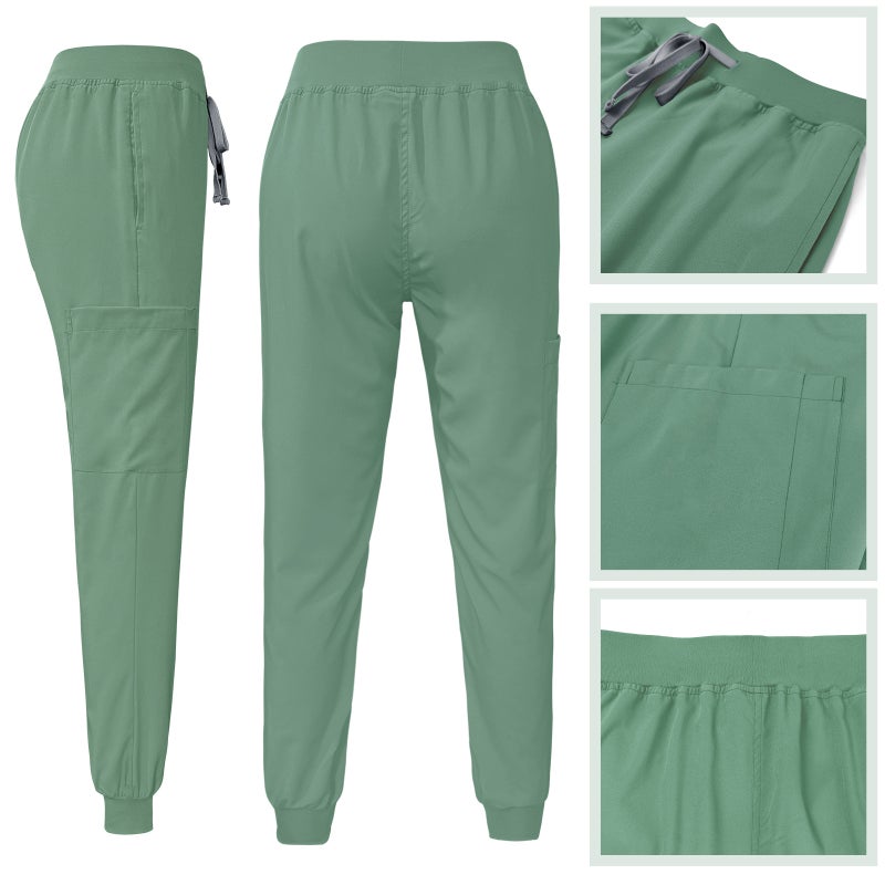 [Same Day Will Be Sent All Colors and Sized] Hand Wash Clothes for Men and Women, Quick-Drying Short-Sleeved Surgical Clothes, Nurse Pet Hospital Work Clothes - Image 4