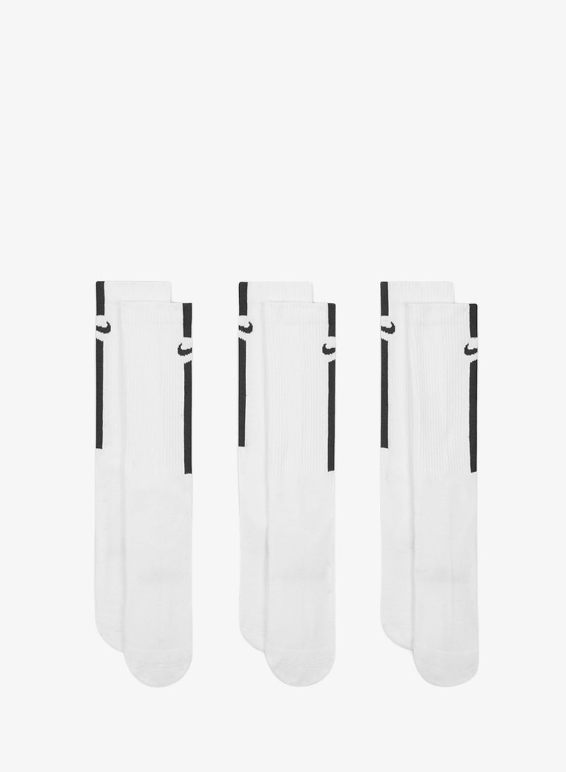 Nike 3-Pack Everyday Stripe Crew Socks - Image 1