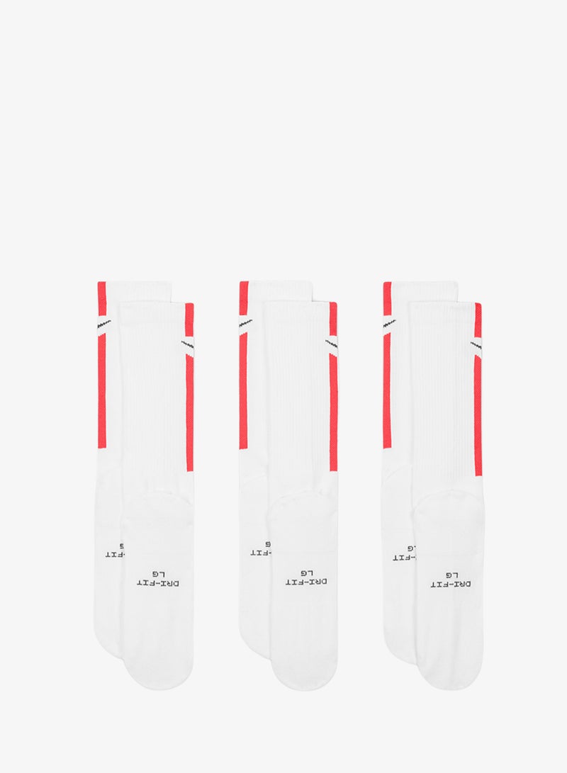 Nike 3-Pack Everyday Stripe Crew Socks - Image 2