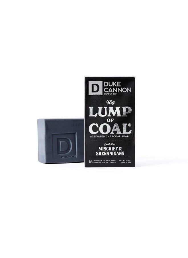 Duke Cannon Supply Co. Big Lump Of Coal Soap Bar For Men Holiday Edition (Bergamot & Black Pepper Scent) Superior Grade Extra Large Parabenfree All Skin Types 10 Oz (3 Pack)  - Image 5