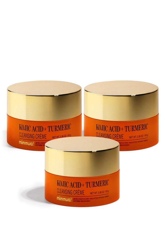 mimmua! KOJIC ACID TURMERIC CLEANSING CREME| Balm to Oil Cleanser | Makeup Remover Cleansing Cream | No Eye Stinging 100ml / 3ea - Image 1