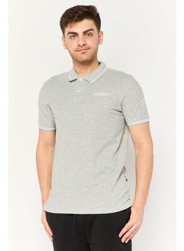 Men Sportswear Fit Short Sleeves Outdoor Polo, Grey