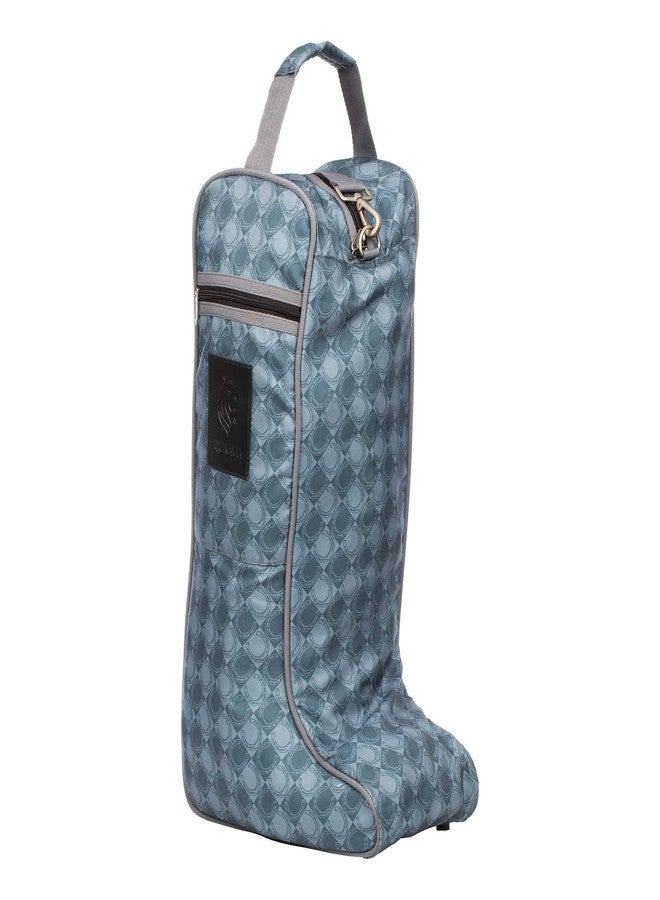 Equinavia Darby Equestrian Durable Padded Tall Boot Bag with Shoulder Strap - Dark Grey/Light Grey - One Size - Image 1