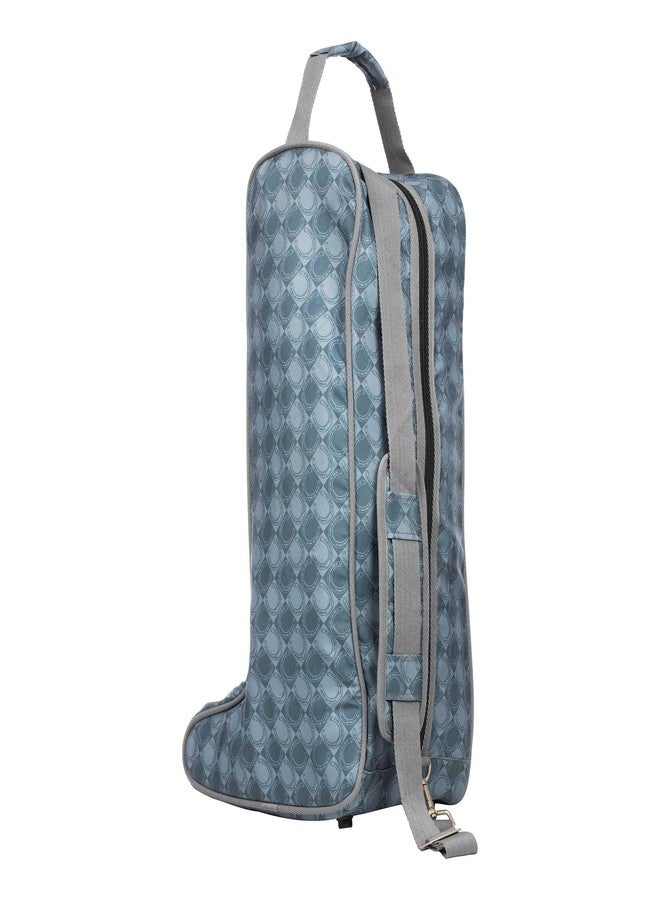 Equinavia Darby Equestrian Durable Padded Tall Boot Bag with Shoulder Strap - Dark Grey/Light Grey - One Size - Image 3