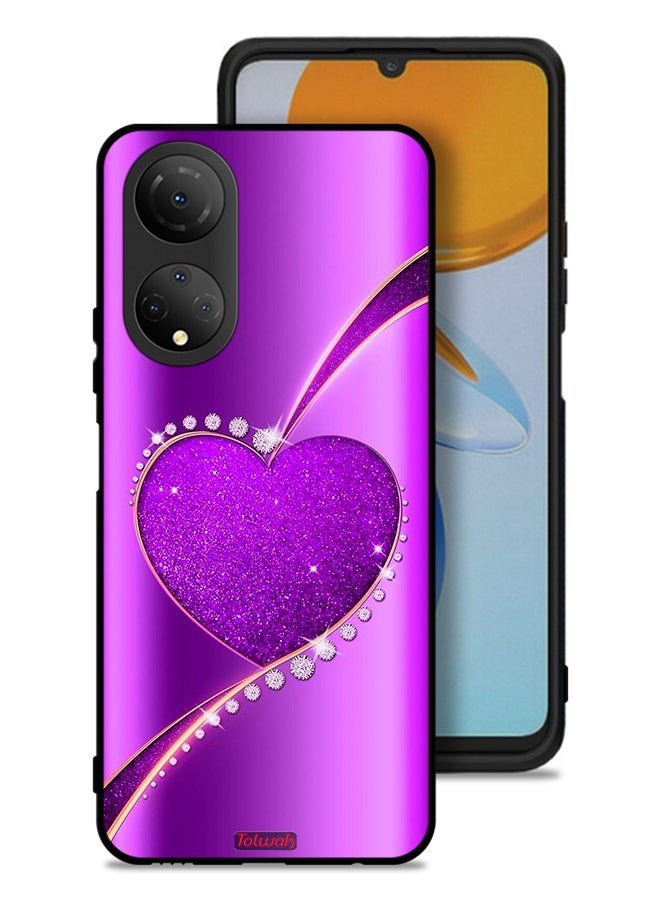 Tolwak غطاء واقي لهاتف هونر X7 قلب لامع - Image 1