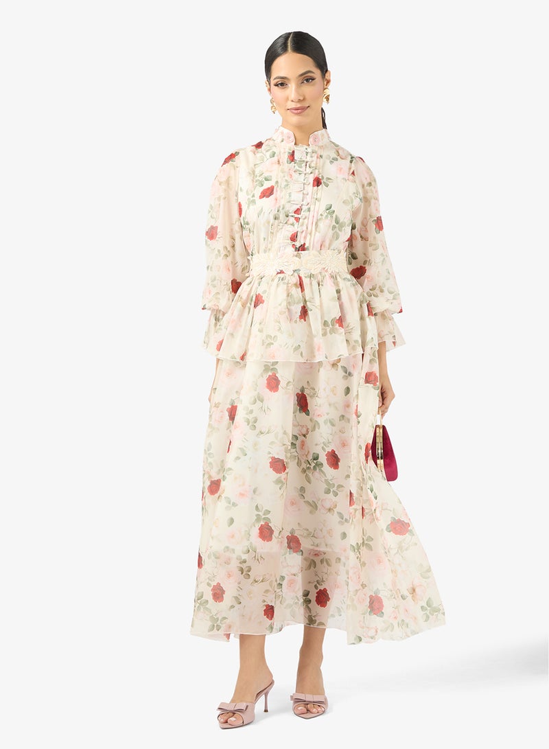 Khizana Floral Print Dress - Image 4