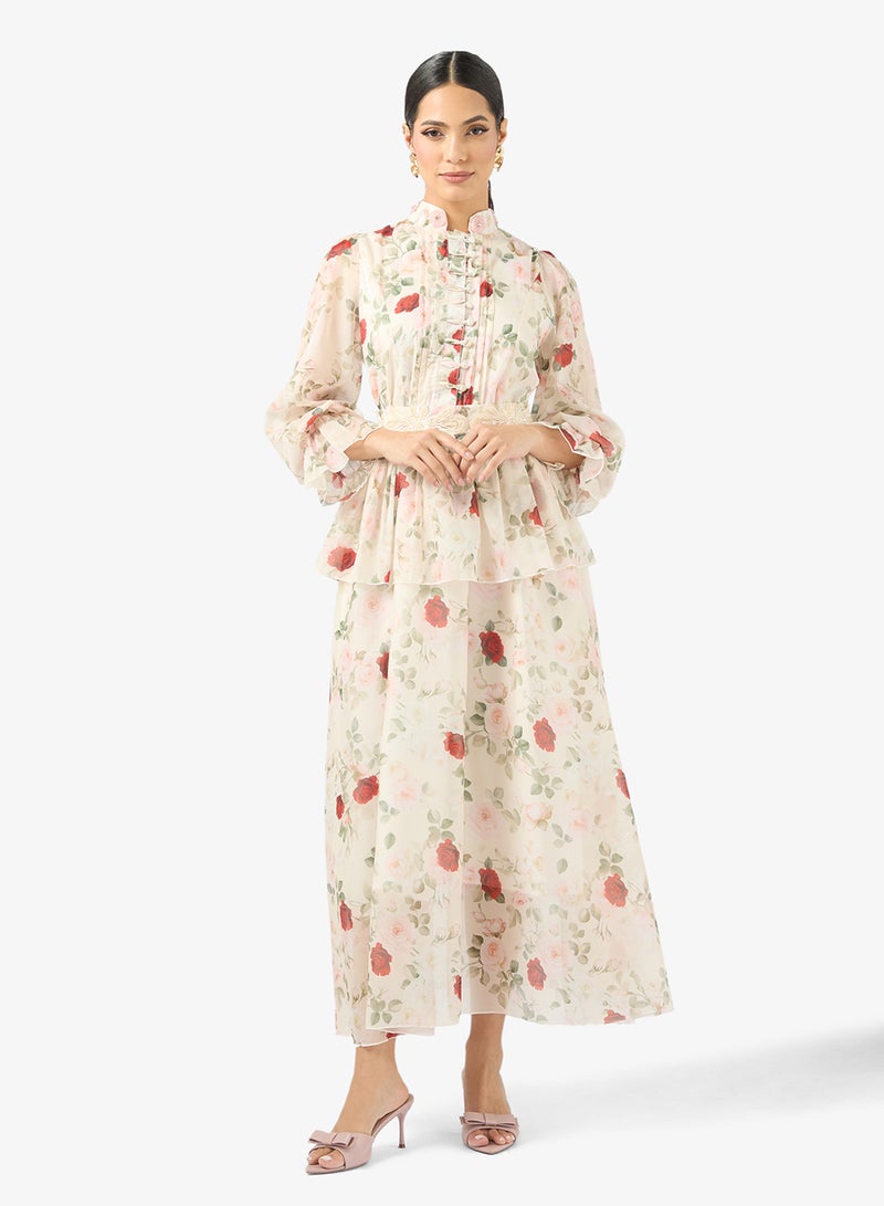 Khizana Floral Print Dress - Image 1