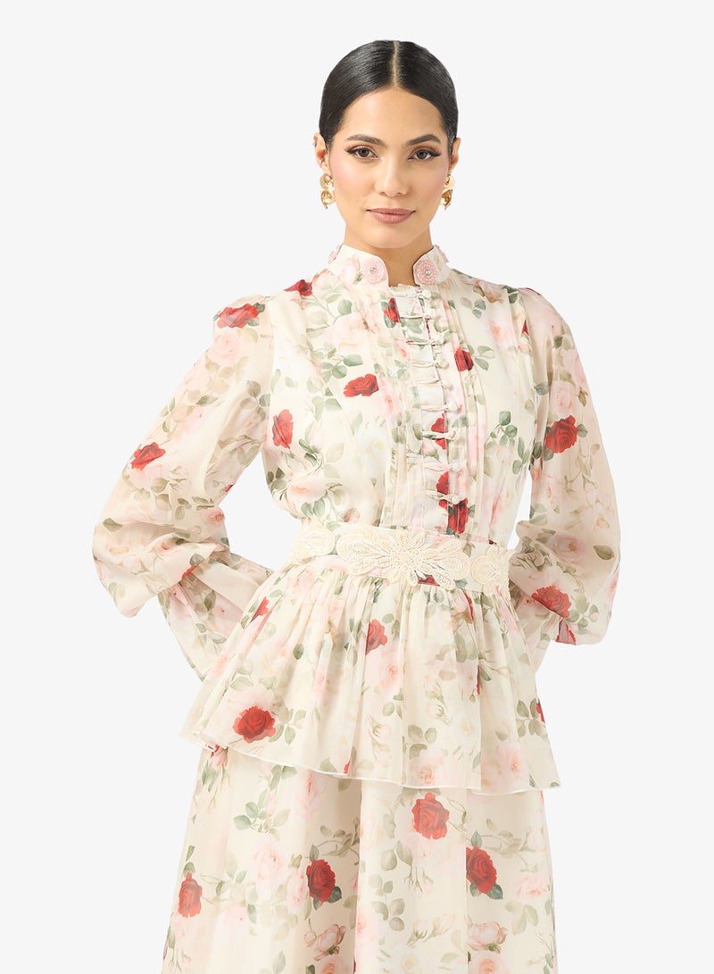 Khizana Floral Print Dress - Image 3