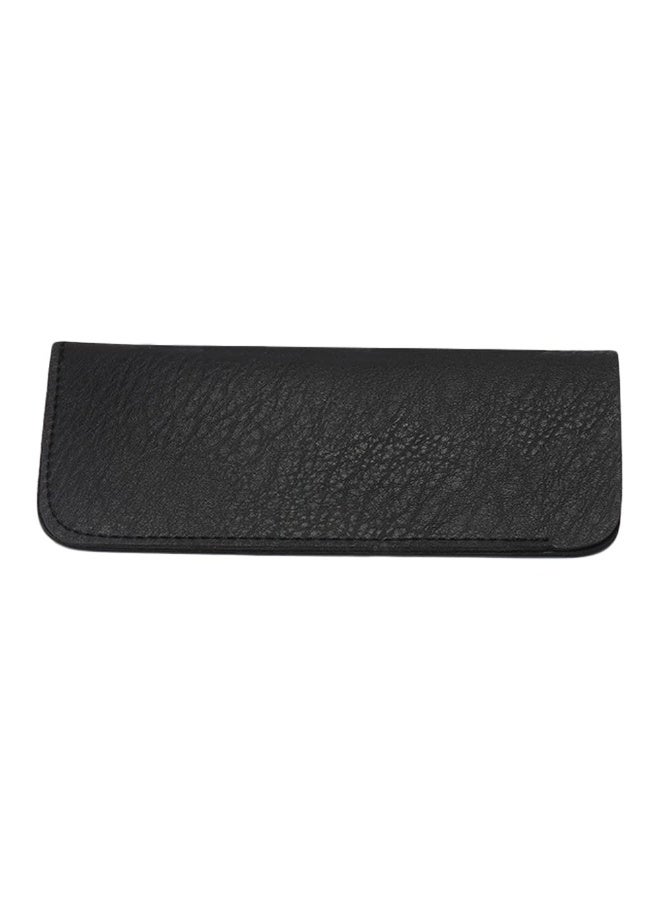 KISSUN 6 Pack Soft Leather Eyeglass Bags Portable Unisex Glasses Pouch Multiple Pens Sleeve Case Classic Color for Business Men Women Teen Student Scholars, Black, Blue, Light Brown, 6”x 2.8” x 1.2” - Image 5