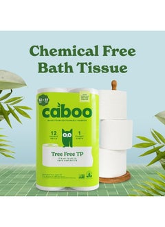 Tree Free Toilet Paper, Tree Free, Septic, Chemical Free Bath Tissue - 2 Ply Sheets, 300 Sheets Per Roll, 12 Double Rolls - pzsku/Z5C02C3F7614319A01CAEZ/45/_/1738845474/e3c8ca1d-7c00-47e1-8485-317345aa6cad