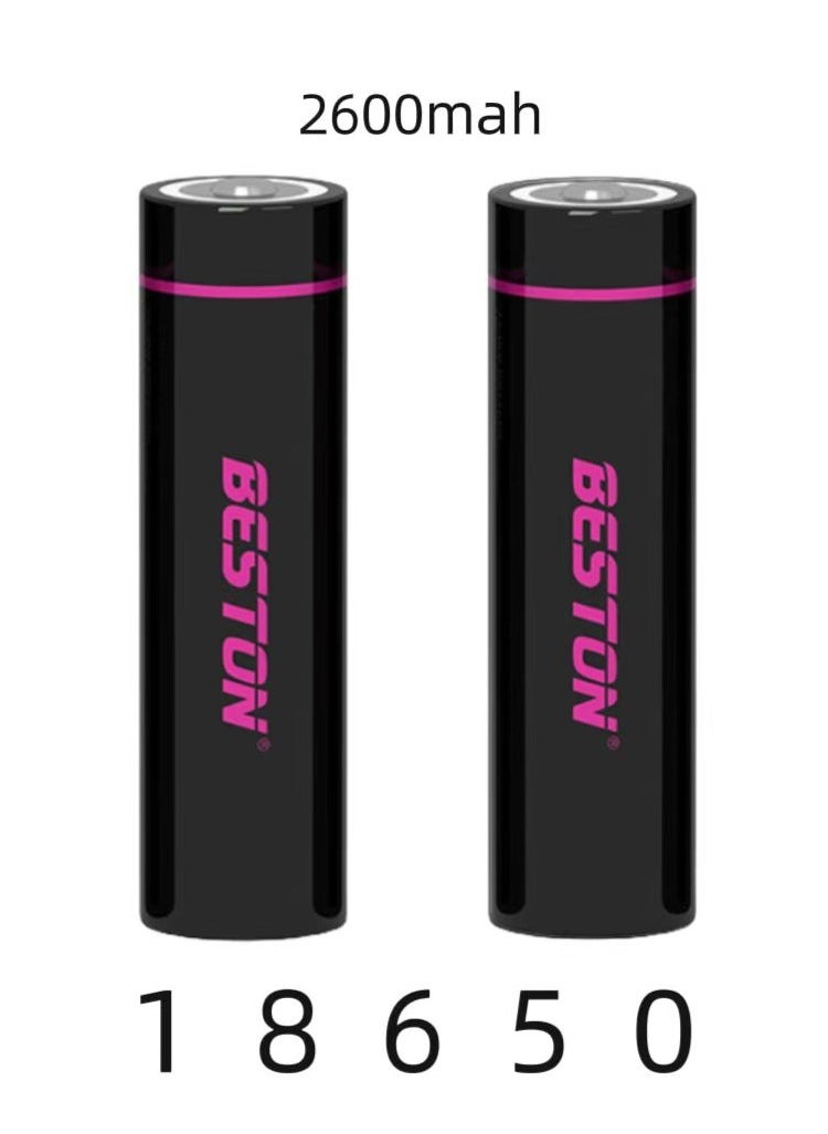 18650 Battery Charger＋ 2 Pcs Rechargable 18650 Li-Ion Battery 2600 mAh