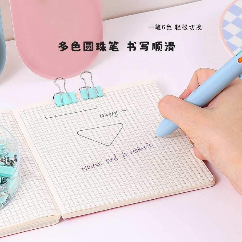 Ins Simple Stationery High Color Value Gel Pen Correction With Pencil Suit Students Learn Small Gift Stationery Suit - Image 5