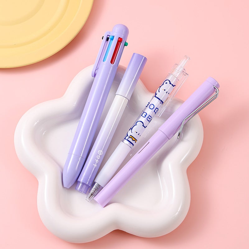 Ins Simple Stationery High Color Value Gel Pen Correction With Pencil Suit Students Learn Small Gift Stationery Suit - Image 4