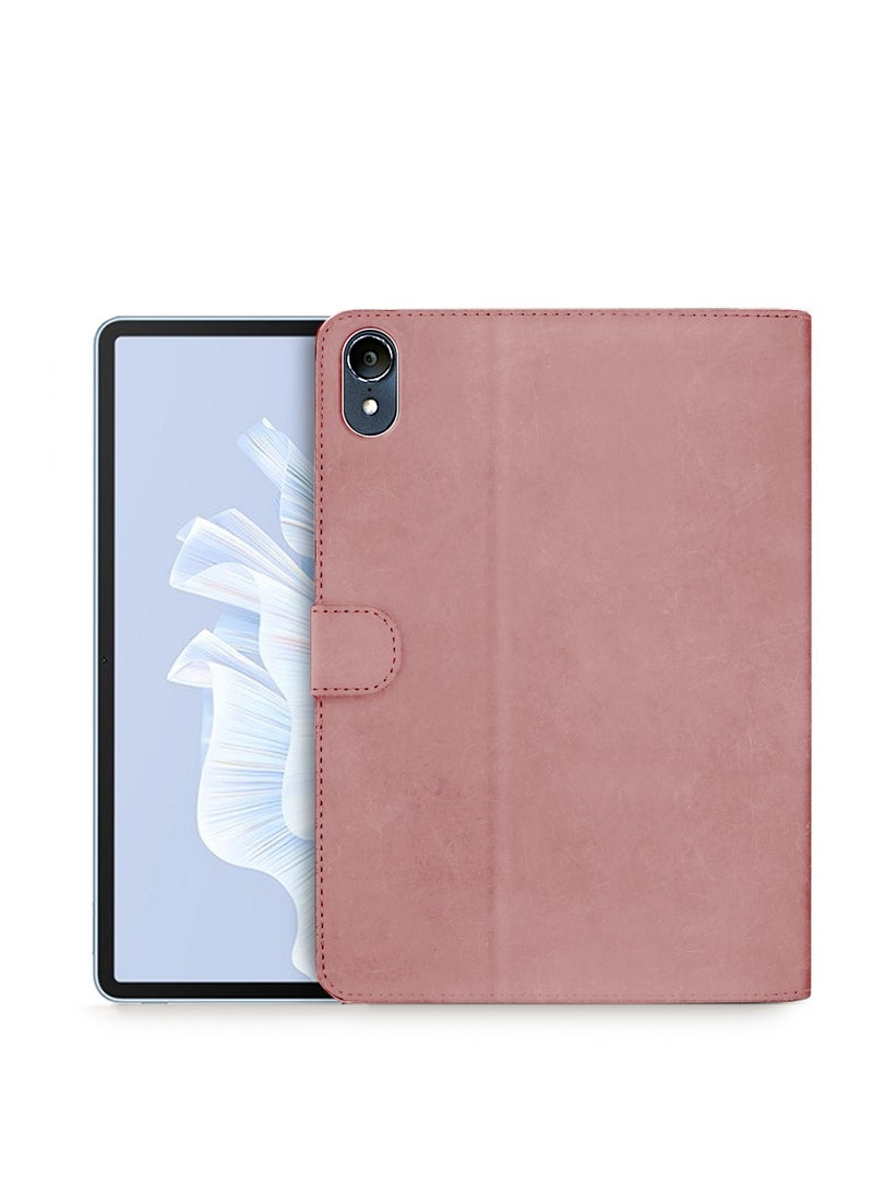 Wtech Honor Pad V9 11.5 Inch 2024 / Huawei MatePad 11.5 S 2024 / Huawei MatePad Air 4G 11.5 Inch 2023 / Huawei MatePad 11.5 Inch 2023 PU Leather Flip Case Cover - Rose Gold - Image 1