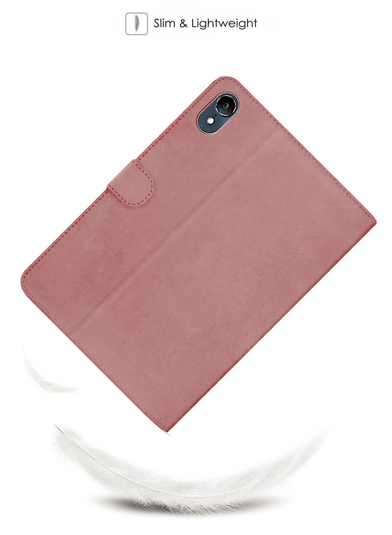 Wtech Honor Pad V9 11.5 Inch 2024 / Huawei MatePad 11.5 S 2024 / Huawei MatePad Air 4G 11.5 Inch 2023 / Huawei MatePad 11.5 Inch 2023 PU Leather Flip Case Cover - Rose Gold - Image 2