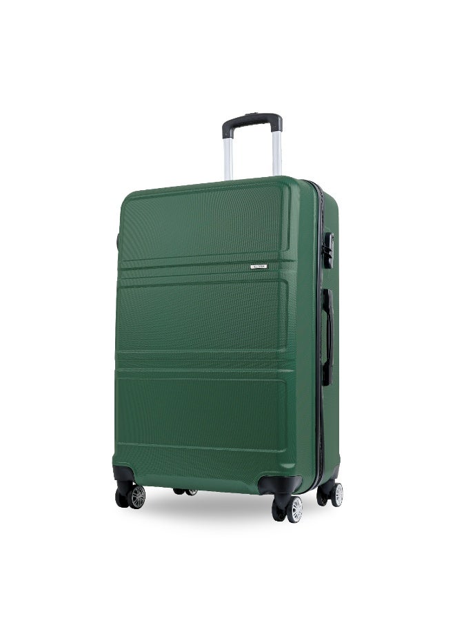 Reflection ABS Carry On Suitcase Airline Approved, Lightweight 28 Inch  Luggage- 360° Silent Wheels, ABS Hard Luggage Trolley, Spinner Wheels, Travel Luggage  (28-Inch , D.Green) - Image 1