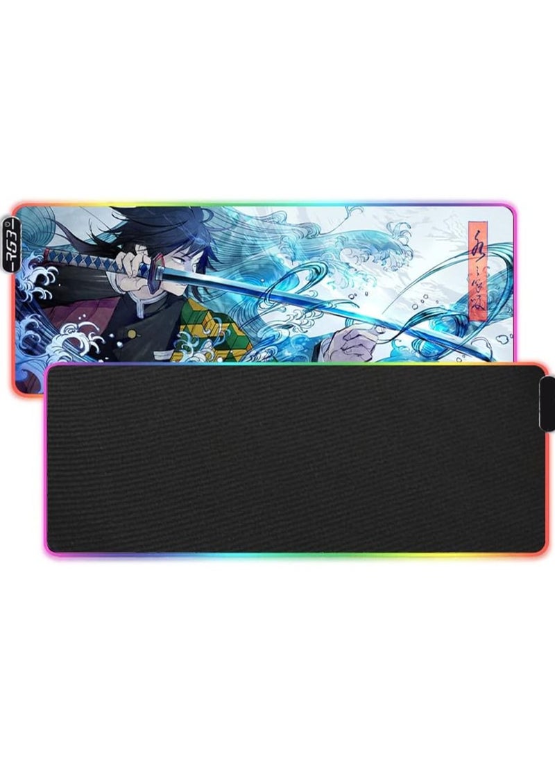 Generic Demon RGB Mouse Pad  Large Extended Gaming Mouse Pad , Stitched Edges, Ultra Thick 3 mm, Wide & Long Mousepad 30*80 CM  - Image 4