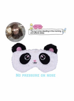 Y&D Cute Panda Sleeping Mask, Soft Fluffy Plush Blindfold Funny Novelty Animal Sleep Mask Eye Cover Eyeshade for Kids Girls Boys Women Men Night Nap Travel Meditation  - Image 4