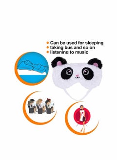 Y&D Cute Panda Sleeping Mask, Soft Fluffy Plush Blindfold Funny Novelty Animal Sleep Mask Eye Cover Eyeshade for Kids Girls Boys Women Men Night Nap Travel Meditation  - Image 5