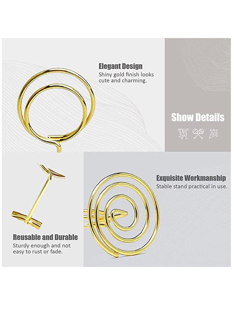 NIBEMINENT 20pcs Place Card Holders -Table Photo Holder Pictures Stand Clips for Place Cards on Weddings ,Anniversary, Party ,Office - Image 3