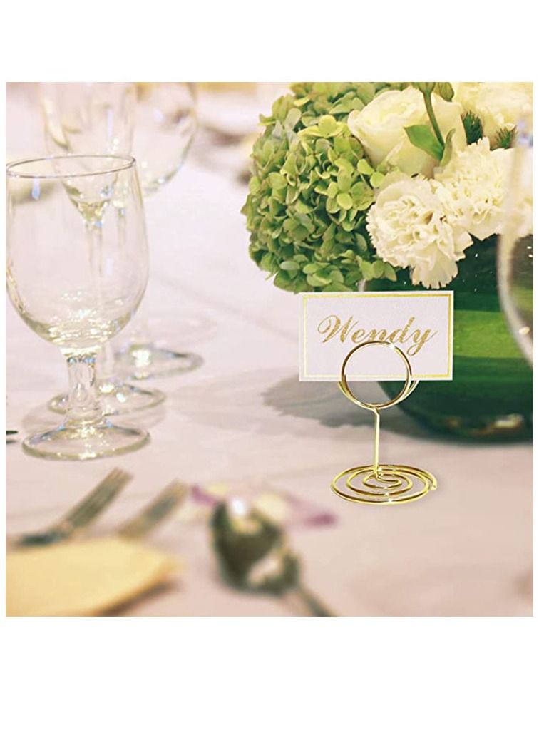 NIBEMINENT 20pcs Place Card Holders -Table Photo Holder Pictures Stand Clips for Place Cards on Weddings ,Anniversary, Party ,Office - Image 4