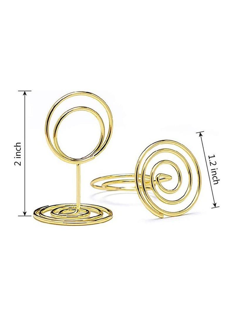 NIBEMINENT 20pcs Place Card Holders -Table Photo Holder Pictures Stand Clips for Place Cards on Weddings ,Anniversary, Party ,Office - Image 2