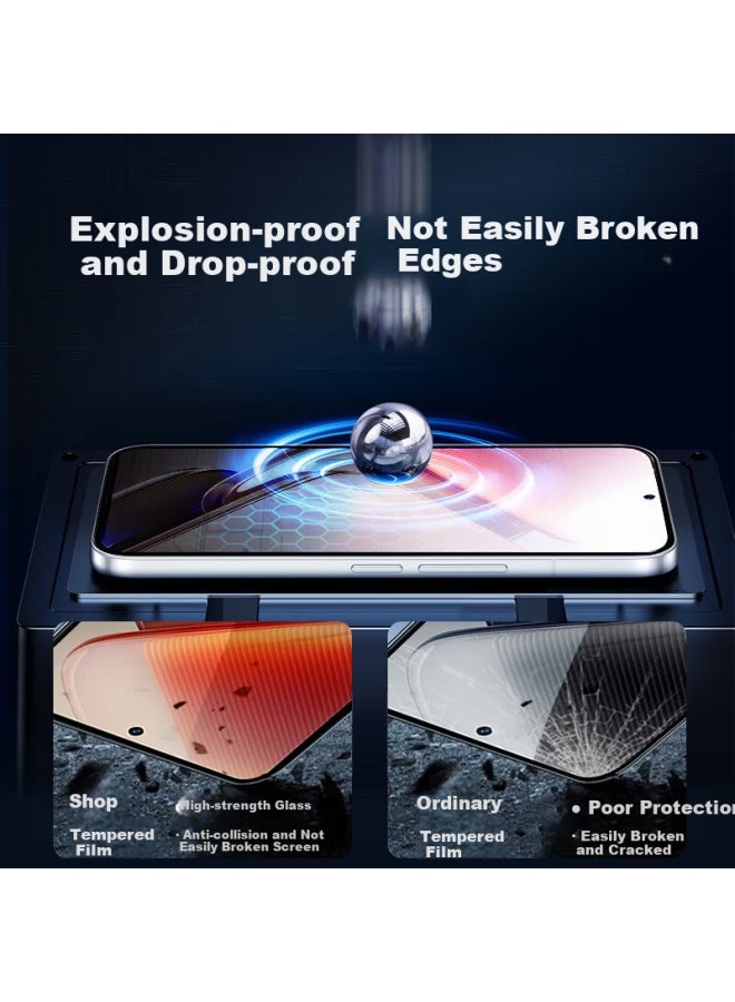 Koolife Tempered Glass Screen Protector For Vivo Iqoo Z10 Turbo Pro, Iqoo Z10 Turbo/+ Phone Film, High-Definition Anti-Drop Fingerprint-Resistant Glass Cover