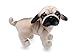 YONLIT Lifelike Pug Dog Stuffed Animal Animated Plush Puppy Toy Doll Super Realistic Dogs Act Like Real Excellent Gifts for Kids Birthday Party Dog Collection 9 Inches Pug - Image 4
