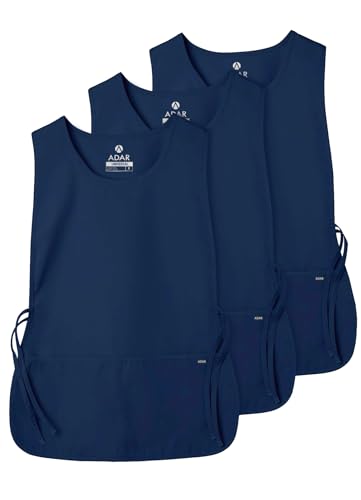 Adar Uniforms Universal Cobbler Apron 3 Pack  Unisex Cobbler Apron  7023  Navy  R