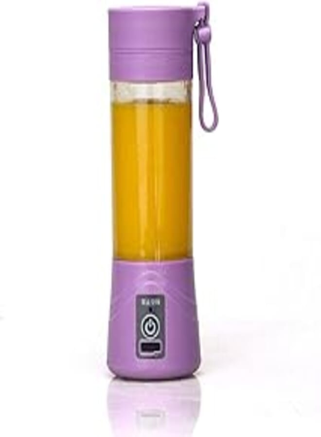 For Home USB Mini Electric Fruit Juicer Handheld Smoothie Maker Blender Juice Cup 380ml Purple