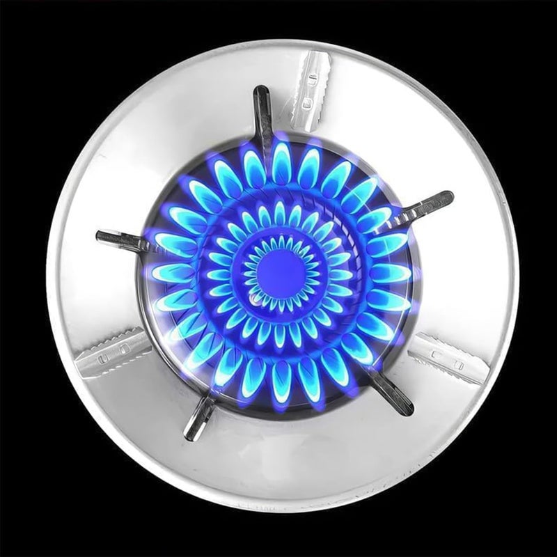 Sk 2 Pcs Heavy Duty Gas Saver Burner Stand Gas Stove Stand for Saving Gas Fire and Windproof Energy Saver Chula Gas Stand for Burner Protector for Wind Cover for Gas  - Image 4