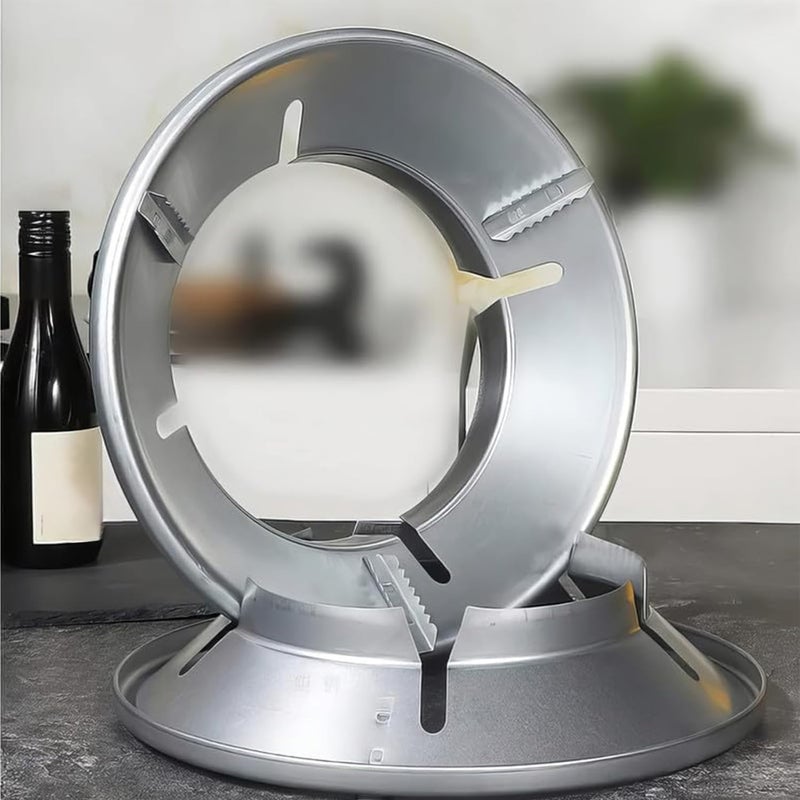 Sk 2 Pcs Heavy Duty Gas Saver Burner Stand Gas Stove Stand for Saving Gas Fire and Windproof Energy Saver Chula Gas Stand for Burner Protector for Wind Cover for Gas  - Image 2