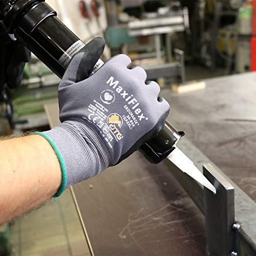 MaxiFlex MaxiFlex 34-874 Ultimate Nitrile Grip Work Gloves, Medium, 3 Piece  - Image 3